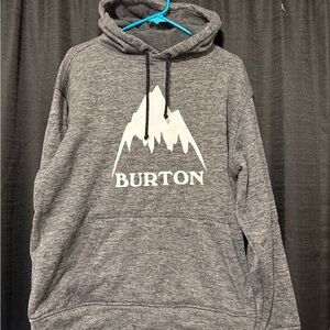 Burton Charcoal Hoodie with Mountain Logo